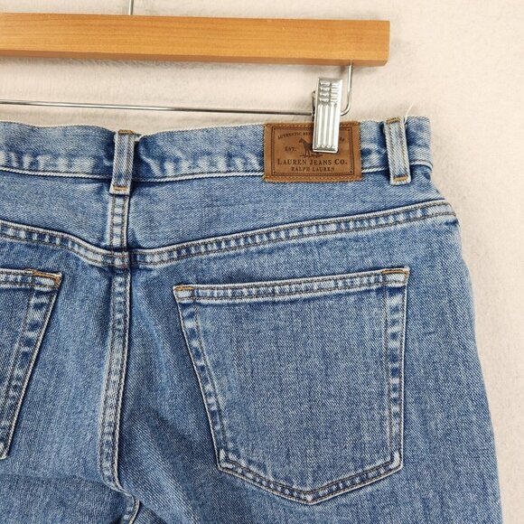 Ralph Lauren Jeans Womens 10 Blue LRL Cropped Medium Wash Mid Rise Capris Casual - Picture 9 of 12